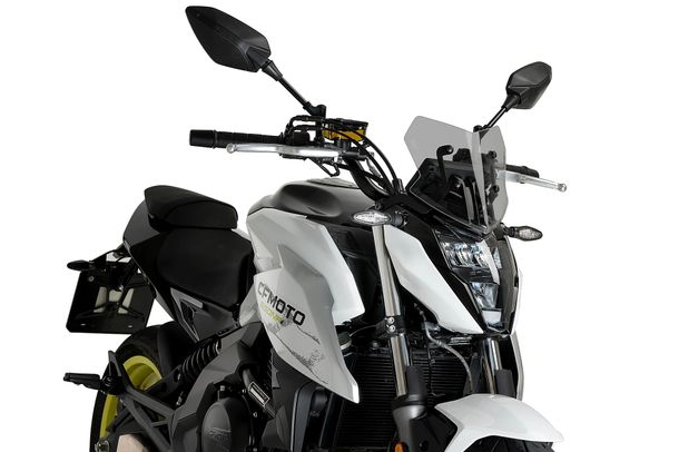 Windschild Puig New Generation Sport 230 x 235 mm mit ABE für Cfmoto 650NK Bj. 2017 - 2026