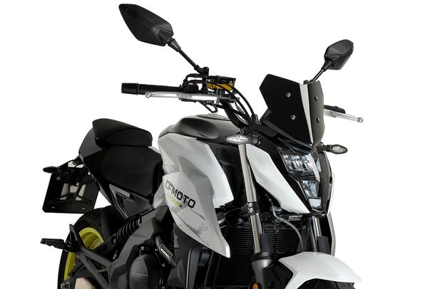 Windschild Puig New Generation Sport 230 x 235 mm mit ABE für Cfmoto 650NK Bj. 2017 - 2026
