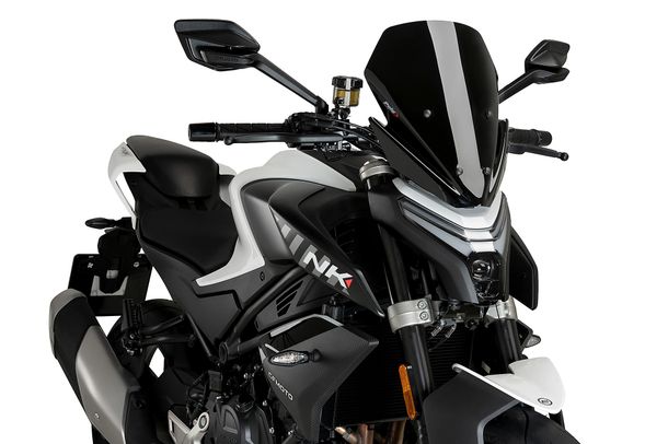 Windschild Puig New Generation Sport 355 x 310 mm mit ABE für Cfmoto 450NK Bj. 2023 - 2026