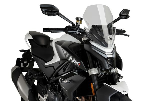 Windschild Puig New Generation Sport 355 x 310 mm mit ABE für Cfmoto 450NK Bj. 2023 - 2026
