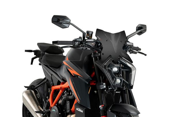 Windschild Puig New Generation Sport 285 x 285 mm mit ABE für KTM 1390 Super Duke R EVO, 1390 Super Duke R Bj. 2024 - 2026