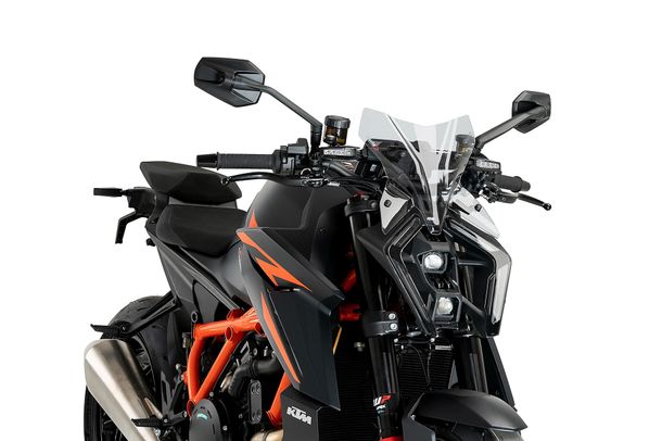 Windschild Puig New Generation Sport 285 x 285 mm mit ABE für KTM 1390 Super Duke R EVO, 1390 Super Duke R Bj. 2024 - 2026