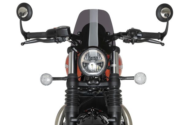 Windschild Puig New Generation Sport 235 x 225 mm mit ABE für Triumph Bonneville Bobber, Bonneville Bobber Black Bj. 2018 - 2026