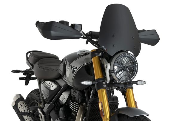 Windschild Puig New Generation Sport 340 x 315 mm mit ABE für Triumph Speed 400, Scrambler 400X, Scrambler 400 XC Bj. 2024 - 2026