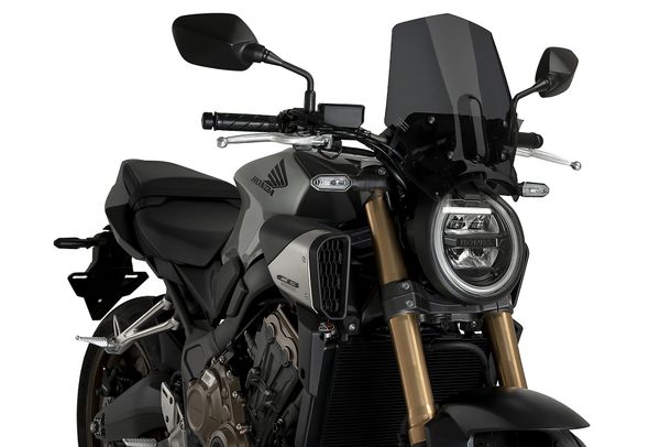 Windschild Puig New Generation Sport 348 x 290 mm mit ABE für Honda CB650R NEO Sports Cafe Eclutch, CB650R NEO Sports Cafe Bj. 2024 - 2026