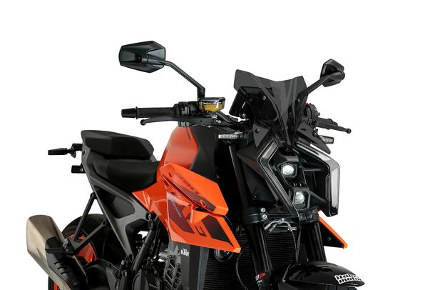 Windschild Puig New Generation Sport 285 x 285 mm mit ABE für KTM 990 Duke Bj. 2024 - 2025