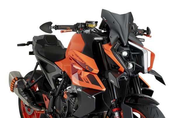Windschild Puig New Generation Sport 285 x 285 mm mit ABE für KTM 990 Duke Bj. 2024 - 2025