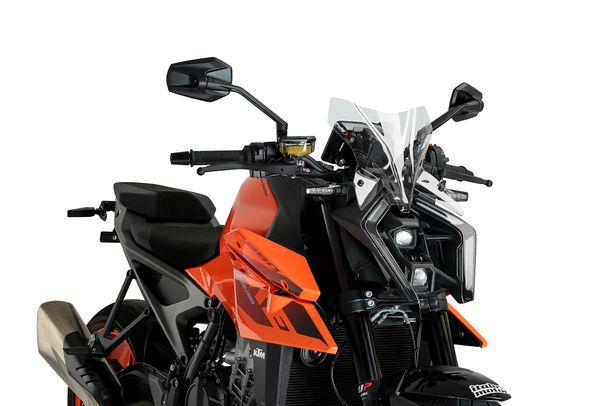 Windschild Puig New Generation Sport 285 x 285 mm mit ABE für KTM 990 Duke Bj. 2024 - 2025