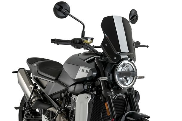 Windschild Puig New Generation Sport 355 x 315 mm mit ABE für Husqvarna Svartpilen 801 Bj. 2024 - 2025