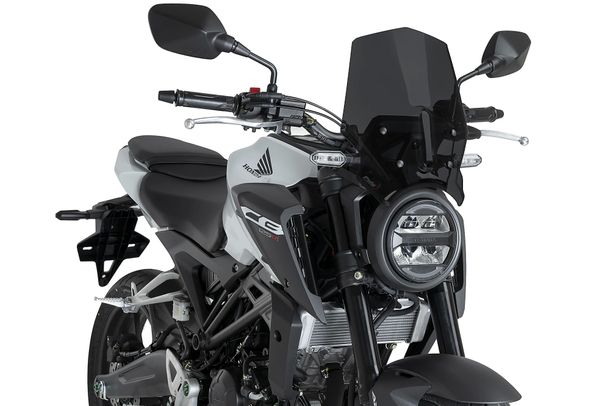 Windschild Puig New Generation Sport 348 x 290 mm mit ABE für Honda CB125R NEO Sports Cafe, CB300R NEO Sports Cafe Bj. 2024 - 2025