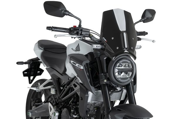 Windschild Puig New Generation Sport 348 x 290 mm mit ABE für Honda CB125R NEO Sports Cafe, CB300R NEO Sports Cafe Bj. 2024 - 2025