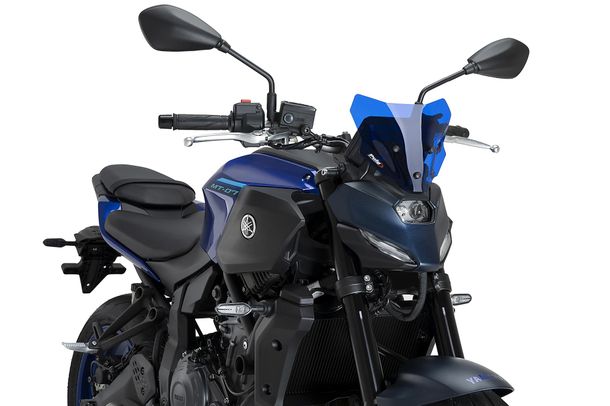 Windschild Puig New Generation Sport 198 x 240 mm mit ABE für Yamaha MT-07, MT-07 Y-AMT Bj. 2025 - 2026