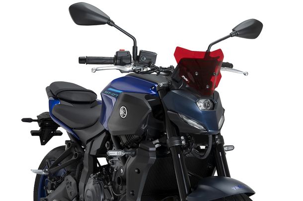 Windschild Puig New Generation Sport 198 x 240 mm mit ABE für Yamaha MT-07, MT-07 Y-AMT Bj. 2025 - 2026