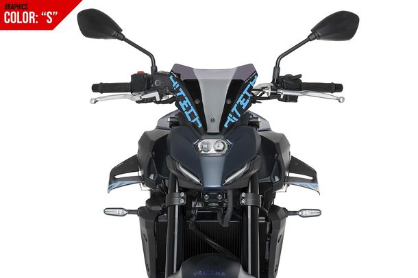 Windschild Puig New Generation Sport 198 x 240 mm mit ABE für Yamaha MT-07, MT-07 Y-AMT Bj. 2025 - 2026