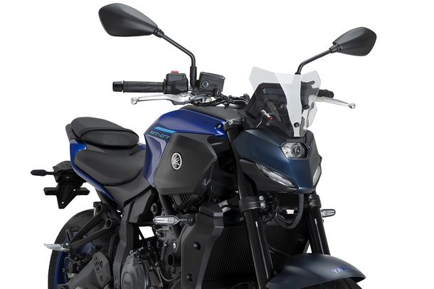 Windschild Puig New Generation Sport 198 x 240 mm mit ABE für Yamaha MT-07, MT-07 Y-AMT Bj. 2025 - 2026