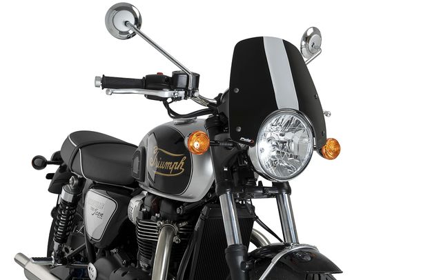 Windschild Puig New Generation Sport 320 x 325 mm mit ABE für Triumph Bonneville T100, Bonneville T120, Bonneville T120 Black Bj. 2002 - 2026
