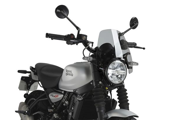 Windschild Puig New Generation Sport 320 x 325 mm mit ABE für Royal Enfield Guerrilla 450 Bj. 2024 - 2026