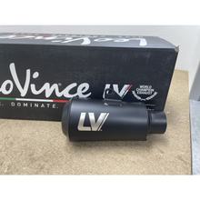 Produto B, silenciador traseiro LeoVince LV-10 FULL BLACK escapamento esportivo com homologação, aço inoxidável preto para Kawasaki Z 900 ano 2020 - 2024 E4 / E5