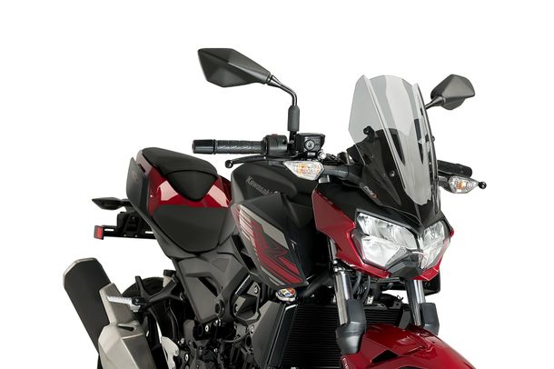Windschild Puig New Generation Sport 398 x 230 mm mit ABE für Kawasaki Z400 Bj. 2019 - 2024