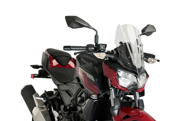 Windschild Puig New Generation Sport 398 x 230 mm mit ABE für Kawasaki Z400 Bj. 2019 - 2024