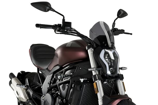 Windschild Puig New Generation Sport 260 x 240 mm mit ABE für Benelli 502C Bj. 2019 - 2025