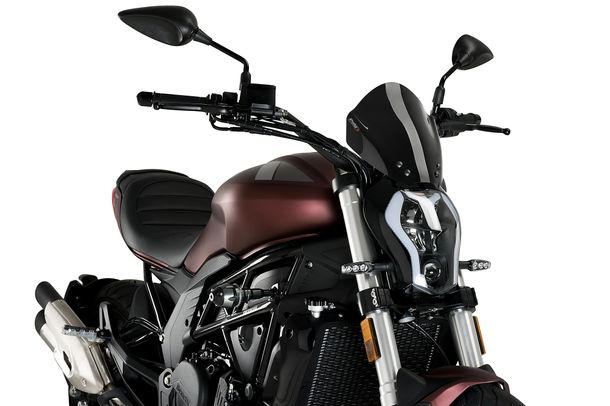 Windschild Puig New Generation Sport 260 x 240 mm mit ABE für Benelli 502C Bj. 2019 - 2025