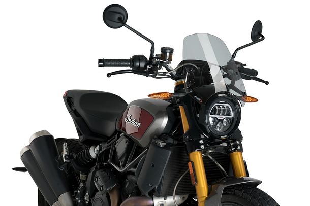 Windschild Puig New Generation Sport 335 x 313 mm mit ABE für Indian FTR 1200 Rally, FTR 1200, FTR 1200S Bj. 2019 - 2022