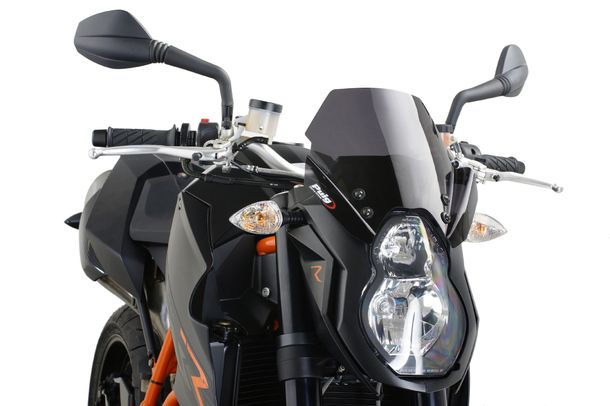 Windschild Puig New Generation Sport mit ABE für KTM 990 Superduke R, 990 Superduke Bj. 2007 - 2013