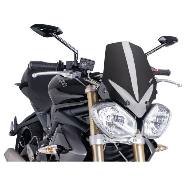 Windschild Puig New Generation Sport mit ABE für Triumph Speed Triple 1050, Speed Triple 1050 R, Street Triple 675 R Bj. 2011 - 2016