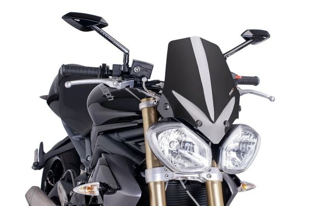 Windschild Puig New Generation Sport mit ABE für Triumph Speed Triple 1050, Speed Triple 1050 R, Street Triple 675 R Bj. 2011 - 2016