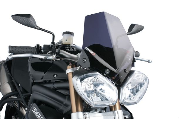 Windschild Puig New Generation Sport mit ABE für Triumph Speed Triple 1050, Speed Triple 1050 R, Street Triple 675 R Bj. 2011 - 2016