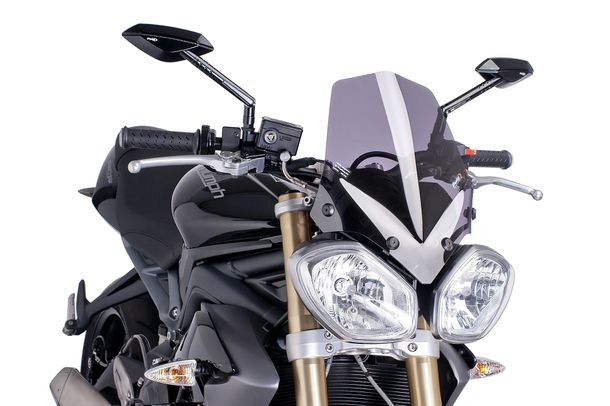 Windschild Puig New Generation Sport mit ABE für Triumph Speed Triple 1050, Speed Triple 1050 R, Street Triple 675 R Bj. 2011 - 2016