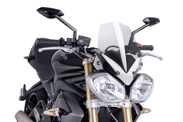 Windschild Puig New Generation Sport mit ABE für Triumph Speed Triple 1050, Speed Triple 1050 R, Street Triple 675 R Bj. 2011 - 2016