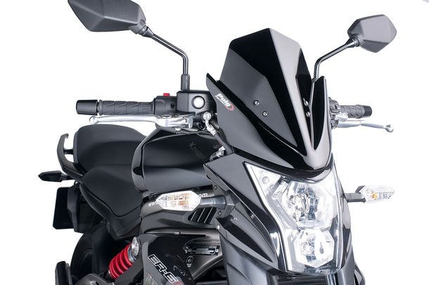 Windschild Puig New Generation Sport mit ABE für Kawasaki ER-6N Bj. 2012 - 2016