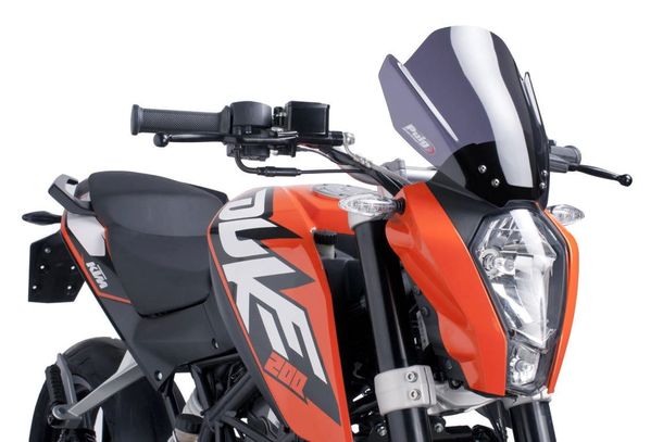 Windschild Puig New Generation Sport mit ABE für Ktm 125 Duke, 200 Duke, 390 Duke (Bj. 2011 - 2016)