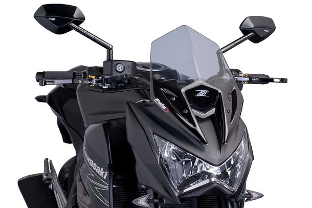 Windschild Puig New Generation Sport mit ABE für Kawasaki Z800, Z800E Bj. 2013 - 2016