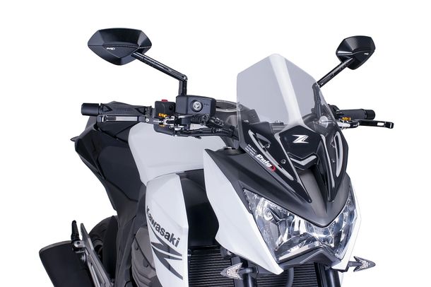 Windschild Puig New Generation Sport mit ABE für Kawasaki Z800, Z800E Bj. 2013 - 2016