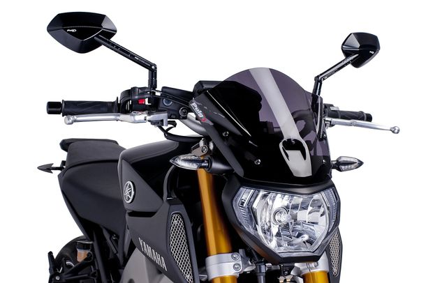 Windschild Puig New Generation Sport mit ABE für Yamaha MT-09 Street Rally, MT-09 Sport Tracker, MT-09 Bj. 2013 - 2016