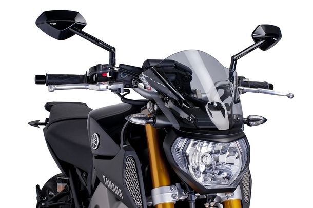 Windschild Puig New Generation Sport mit ABE für Yamaha MT-09 Street Rally, MT-09 Sport Tracker, MT-09 Bj. 2013 - 2016