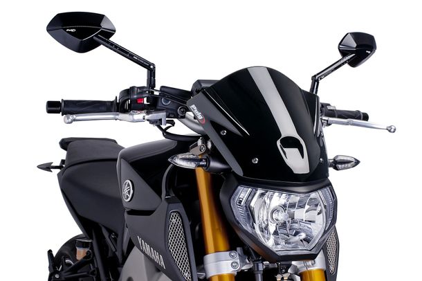 Windschild Puig New Generation Sport mit ABE für Yamaha MT-09 Street Rally, MT-09 Sport Tracker, MT-09 Bj. 2013 - 2016
