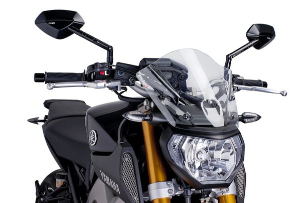 Windschild Puig New Generation Sport mit ABE für Yamaha MT-09 Street Rally, MT-09 Sport Tracker, MT-09 Bj. 2013 - 2016