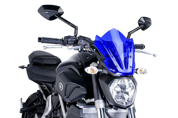 Windschild Puig New Generation Sport mit ABE für Yamaha MT-07 ABS, MT-07 MOTO CAGE, MT-07 (Bj. 2014 - 2017)