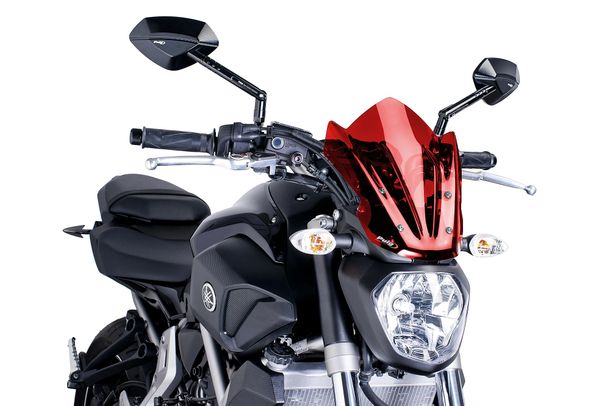 Windschild Puig New Generation Sport mit ABE für Yamaha MT-07 Moto Cage, MT-07, MT-07 ABS Bj. 2014 - 2017