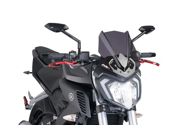 Windschild Puig New Generation Sport mit ABE für Yamaha MT-125 Bj. 2014 - 2019