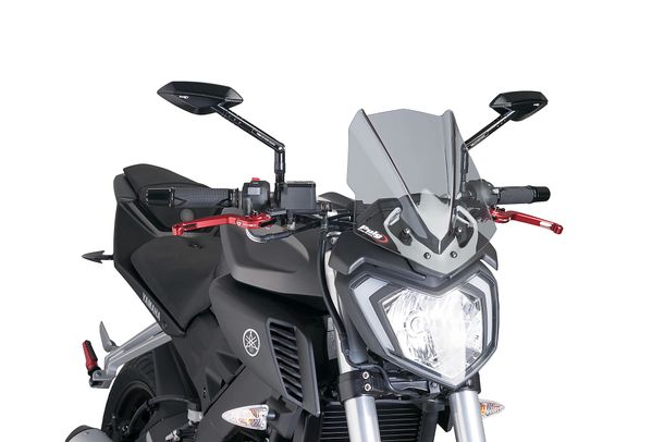 Windschild Puig New Generation Sport mit ABE für Yamaha MT-125 Bj. 2014 - 2019