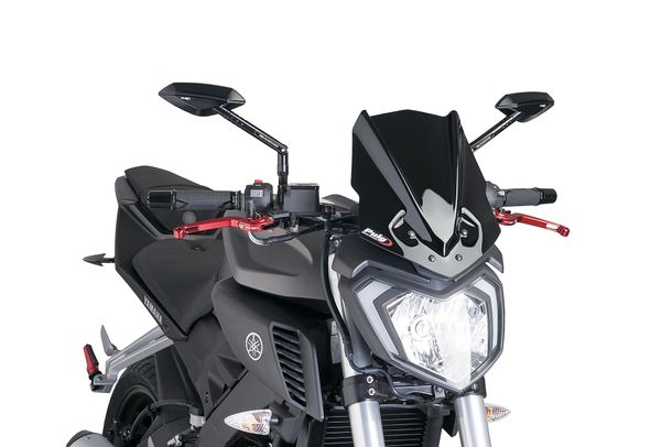 Windschild Puig New Generation Sport mit ABE für Yamaha MT-125 Bj. 2014 - 2019