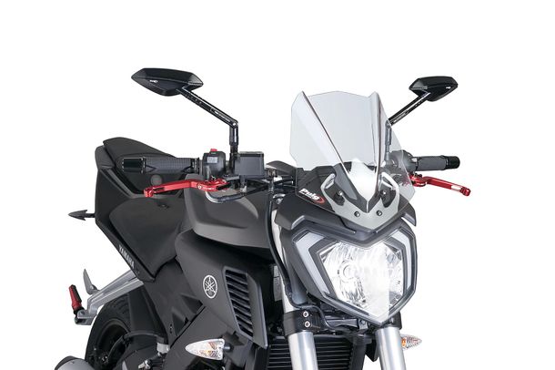 Windschild Puig New Generation Sport mit ABE für Yamaha MT-125 Bj. 2014 - 2019