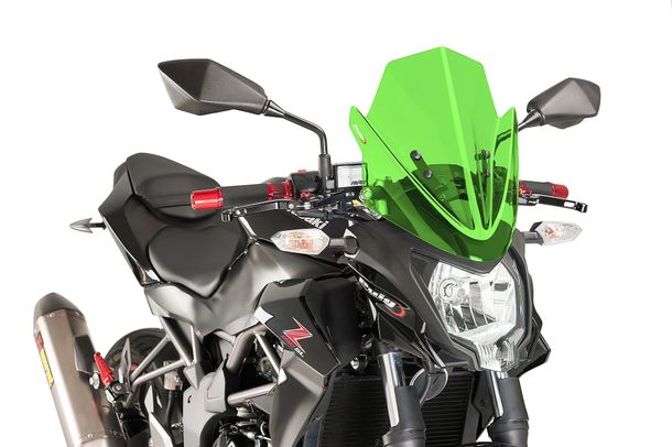 Windschild Puig New Generation Sport mit ABE für Kawasaki Z250SL Bj. 2015 - 2016