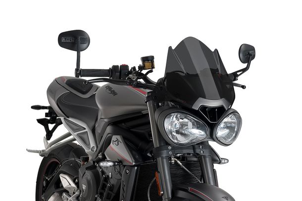 Windschild Puig New Generation Sport mit ABE für Triumph Speed Triple 1050 S, Street Triple 765 R Bj. 2016 - 2021
