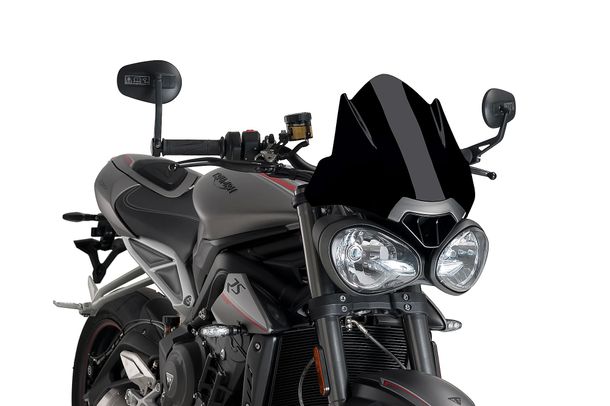 Windschild Puig New Generation Sport mit ABE für Triumph Speed Triple 1050 S, Street Triple 765 R Bj. 2016 - 2021